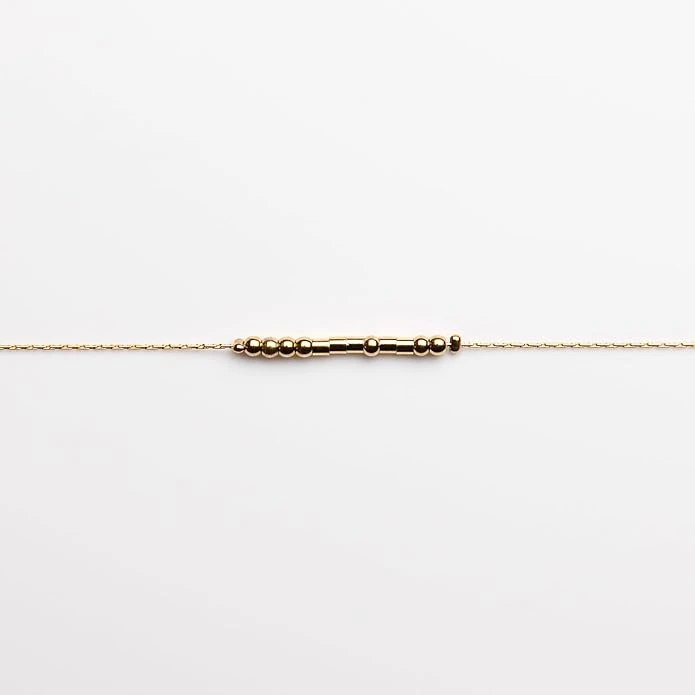 Hope 18K Gold Morse Code Bracelet | Romans 12:12 4 Hope 18K Gold Morse Code Bracelet | Romans 12:12 - Image 2