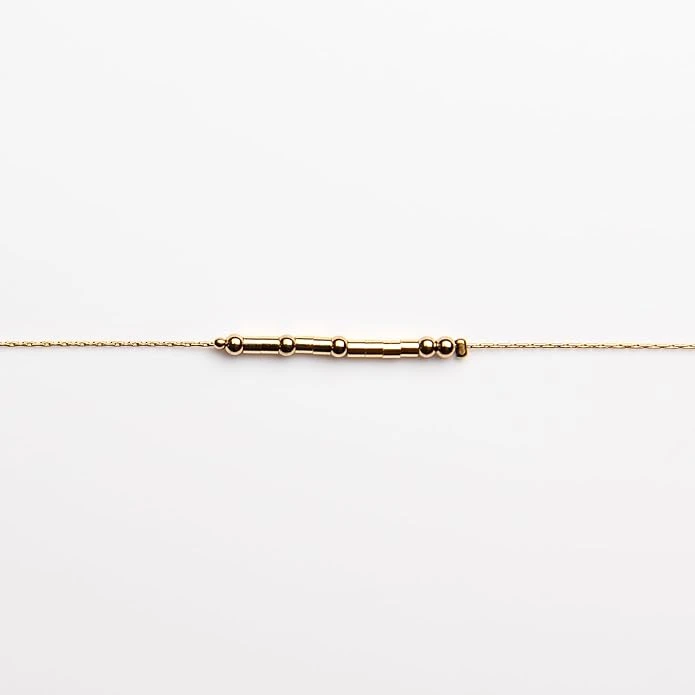 WWJD 18K Gold Morse Code Bracelet 4 WWJD 18K Gold Morse Code Bracelet - Image 2