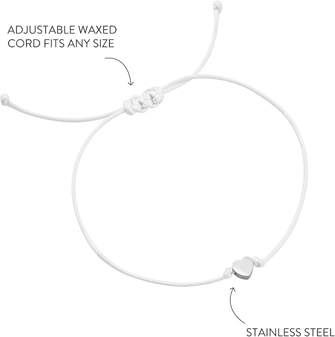 Close Together Or Far Apart You Will Always Have My Heart Charm Bracelet | 1 Corinthians 13:13 4 Close Together Or Far Apart You Will Always Have My Heart Charm Bracelet | 1 Corinthians 13:13 - Image 2