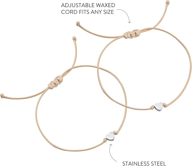 Mum And Daughter Double Charm Bracelet Set With Stainless Steel Hearts | Ezekiel 16:44 4 Mum And Daughter Double Charm Bracelet Set With Stainless Steel Hearts | Ezekiel 16:44 - Image 2