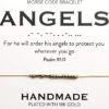 Angels 18K Gold Morse Code Bracelet | Psalm 91:11 1 Angels 18K Gold Morse Code Bracelet | Psalm 91:11 -Lord's Guidance 717HB WwHlL. AC SY695