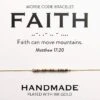 Faith 18K Gold Morse Code Bracelet | Matthew 17:20 1 Faith 18K Gold Morse Code Bracelet | Matthew 17:20 -Lord's Guidance 71A12Wr4xvL. AC SY695