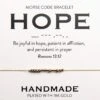 Hope 18K Gold Morse Code Bracelet | Romans 12:12 1 Hope 18K Gold Morse Code Bracelet | Romans 12:12 -Lord's Guidance 71L0wQrqwtL. AC SY695