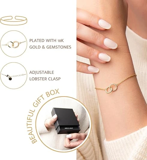 You're Amazing Double Circle Bracelet | Proverbs 3:15 5 You're Amazing Double Circle Bracelet | Proverbs 3:15 - Image 3