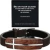 Men's Rosewood Cross Bracelet | 1 Corinthians 16:13