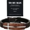 To My Man Men's Rosewood Cross Bracelet | Psalm 23:1 2 To My Man Men's Rosewood Cross Bracelet | Psalm 23:1 -Lord's Guidance 71dM5dNhlNL. AC SY695