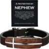A Prayer For My Nephew Men's Rosewood Cross Bracelet 1 A Prayer For My Nephew Men's Rosewood Cross Bracelet -Lord's Guidance 71jWzZGyj3L. AC SY695