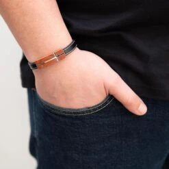 To My Stepson Men's Rosewood Cross Bracelet | Matthew 28:20 12 To My Stepson Men's Rosewood Cross Bracelet | Matthew 28:20 -Lord's Guidance 814DS40udyL. AC SY695 1