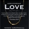 Love 18K Gold Chunky Morse Code Necklace | 1 Corinthians 13:4-5 1 Love 18K Gold Chunky Morse Code Necklace | 1 Corinthians 13:4-5 -Lord's Guidance 816ePSSE0LL. AC SY695