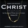 Christ 18K Gold Chunky Morse Code Necklace | Colossians 3:15 2 Christ 18K Gold Chunky Morse Code Necklace | Colossians 3:15 -Lord's Guidance 81Fd8ukd8YL. AC SY695 1