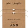 Mum And Daughter Double Charm Bracelet Set With Stainless Steel Hearts | Ezekiel 16:44