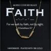 Faith 18K Gold Chunky Morse Code Necklace | 2 Corinthians 5:7 2 Faith 18K Gold Chunky Morse Code Necklace | 2 Corinthians 5:7 -Lord's Guidance 81xHHA94wOL. AC SY695