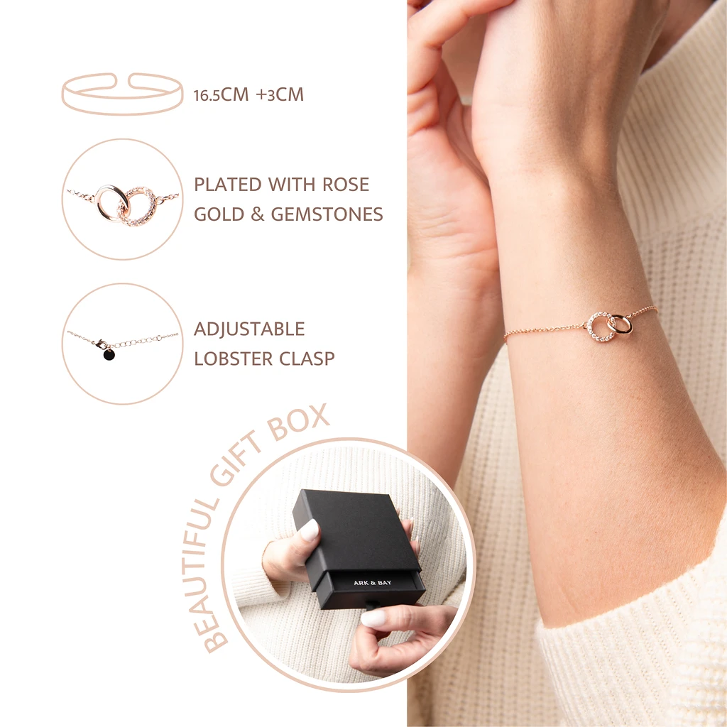 To My Daughter Double Circle Bracelet | 3 John 4 5 To My Daughter Double Circle Bracelet | 3 John 4 - Image 3