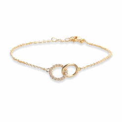 Mommy To Be Gold Plated Double Circle Bracelet | 1 Samuel 1:27 8 Mommy To Be Gold Plated Double Circle Bracelet | 1 Samuel 1:27 -Lord's Guidance Ark Bay 18K Gemstones 2