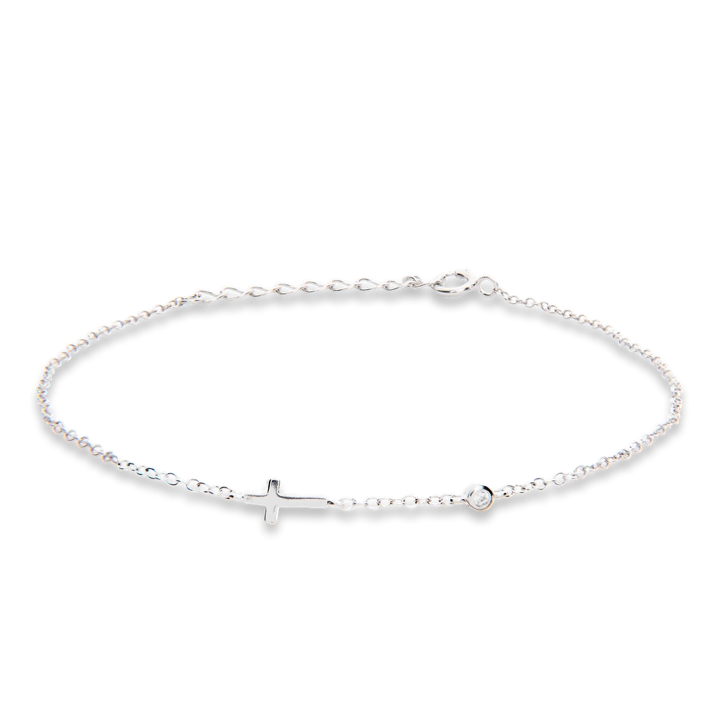 Thinking Of You Cross Gem Bracelet | Isaiah 41:10 4 Thinking Of You Cross Gem Bracelet | Isaiah 41:10 - Image 2