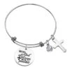 Bible Verse Bracelet All Things Are Possible (Bangle) 2 Bible Verse Bracelet All Things Are Possible (Bangle) -Lord's Guidance Bangle Bracelet With God All Things Are Possible lords guidance.com
