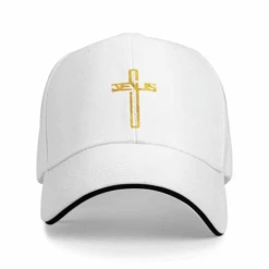 Jesus Cross Adjustable Baseball Cap 28 Jesus Cross Adjustable Baseball Cap -Lord's Guidance BaseballCapWhite