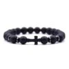 Cross Bead Bracelet Dark