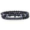 Cross Bead Bracelet Black Cross (2pcs) 1 Cross Bead Bracelet Black Cross (2pcs) -Lord's Guidance Bead bracelet with cross black lord s guidance