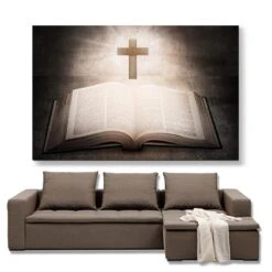 Front Page 49 Christian Canvas Art Holy Bible