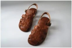 Jesus Style Braided Cowhide Leather Sandals 41 Jesus Style Braided Cowhide Leather Sandals -Lord's Guidance BraidedCowhideJesusShoes13