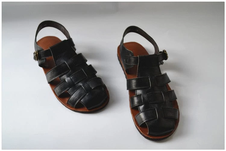 Jesus Style Braided Cowhide Leather Sandals 19 Jesus Style Braided Cowhide Leather Sandals - Image 17