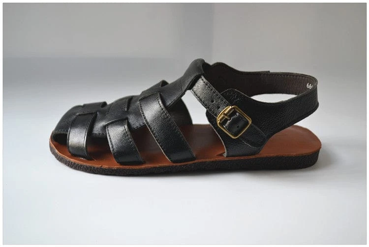 Jesus Style Braided Cowhide Leather Sandals 10 Jesus Style Braided Cowhide Leather Sandals - Image 8