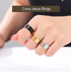 Thick Christian Hollow Cross Ring 11 Thick Christian Hollow Cross Ring -Lord's Guidance ChristianRingStyle1Group