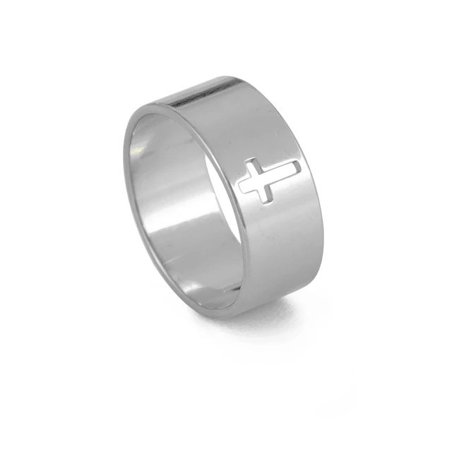Thick Christian Hollow Cross Ring 2 Thick Christian Hollow Cross Ring