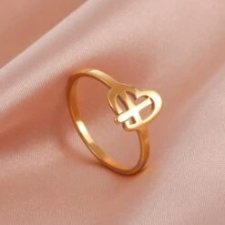 Intricate Christian Ring With Cross Symbol 9 Intricate Christian Ring With Cross Symbol -Lord's Guidance ChristianRingStyle51