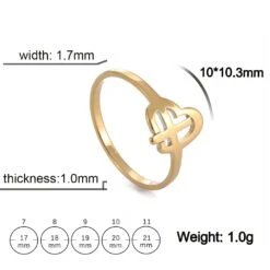 Intricate Christian Ring With Cross Symbol 11 Intricate Christian Ring With Cross Symbol -Lord's Guidance ChristianRingStyle5Spec