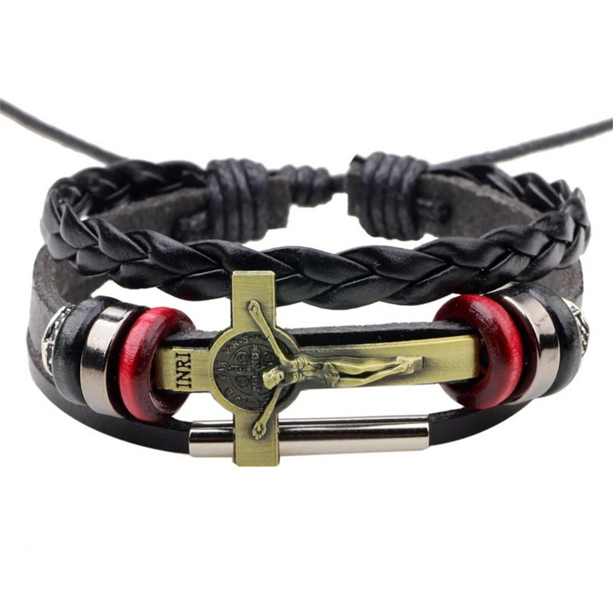 Men's Cross Bracelet Jesus' Sacrifice 3 Men's Cross Bracelet Jesus' Sacrifice