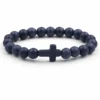 Cross Bead Bracelet Dark Blue 1 Cross Bead Bracelet Dark Blue -Lord's Guidance Dark Blue Cross Beads lord s guidance