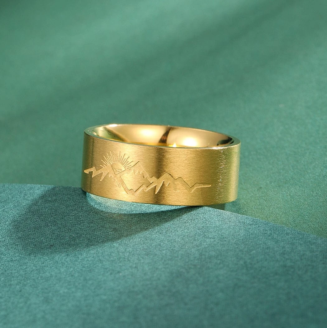 Religious Engraved Sunrise Signet Ring 9 Religious Engraved Sunrise Signet Ring - Image 7