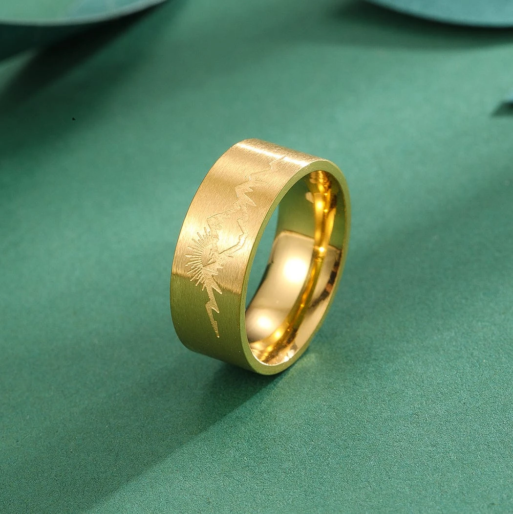 Religious Engraved Sunrise Signet Ring 10 Religious Engraved Sunrise Signet Ring - Image 8