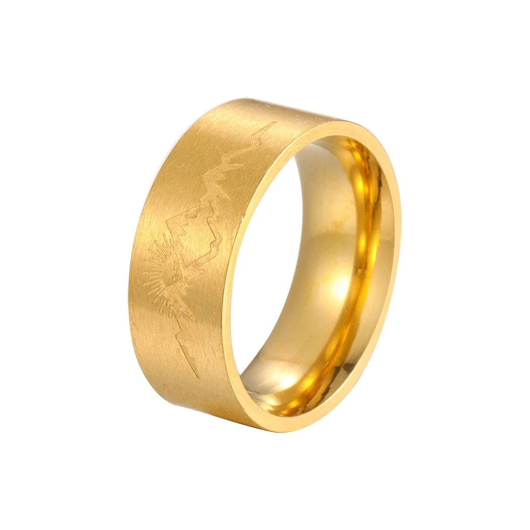 Religious Engraved Sunrise Signet Ring 4 Religious Engraved Sunrise Signet Ring - Image 2