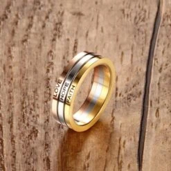 Christian Ring Faith Hope Love 9 Christian Ring Faith Hope Love -Lord's Guidance Faith Hope and Love Ring lords guidance