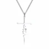 Christian Faith Cross Necklace 1 Christian Faith Cross Necklace -Lord's Guidance FaithCrossNecklaceSilver