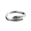 'Faith Over Fear' Religious Slogan Ring 2 'Faith Over Fear' Religious Slogan Ring -Lord's Guidance FaithOverFearRing4