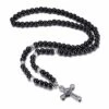 Men's Christian Necklace Beaded Crucifix