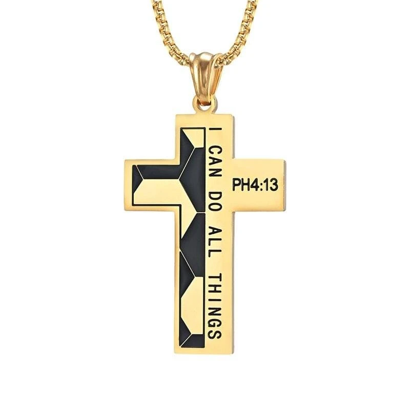 Men's Christian Necklace I Can Do All Things 5 Men's Christian Necklace I Can Do All Things - Image 3