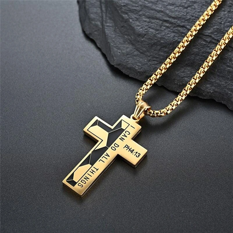 Men's Christian Necklace I Can Do All Things 6 Men's Christian Necklace I Can Do All Things - Image 4
