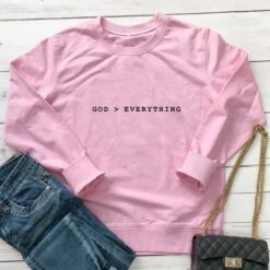 Christian Sweatshirt God Over Everything 19 Christian Sweatshirt God Over Everything -Lord's Guidance H103bb773c99e45bc8ad53a909504a204z