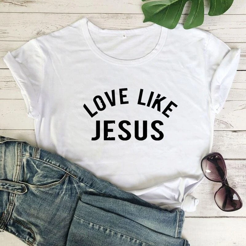 Christian T-Shirt Love Like Jesus 4 Christian T-Shirt Love Like Jesus - Image 2