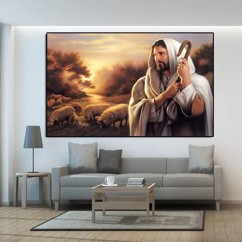Christian Canvas Art Shepherd 4 Christian Canvas Art Shepherd - Image 2