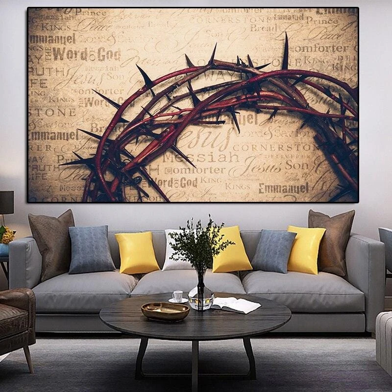Christian Canvas Art Crown Of Thorns 5 Christian Canvas Art Crown Of Thorns - Image 3