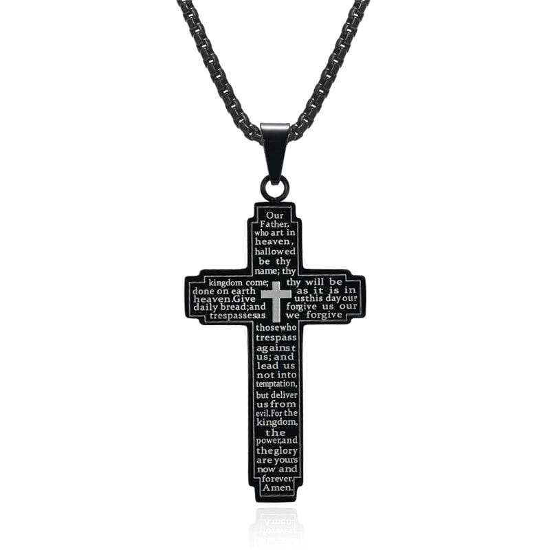 Men's Christian Necklace Our Father 3 Men's Christian Necklace Our Father
