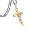 Men's Christian Necklace Crucifix (Steel Gold) 1 Men's Christian Necklace Crucifix (Steel Gold) -Lord's Guidance H1f493359a88544dfac63f5100a52dd05o
