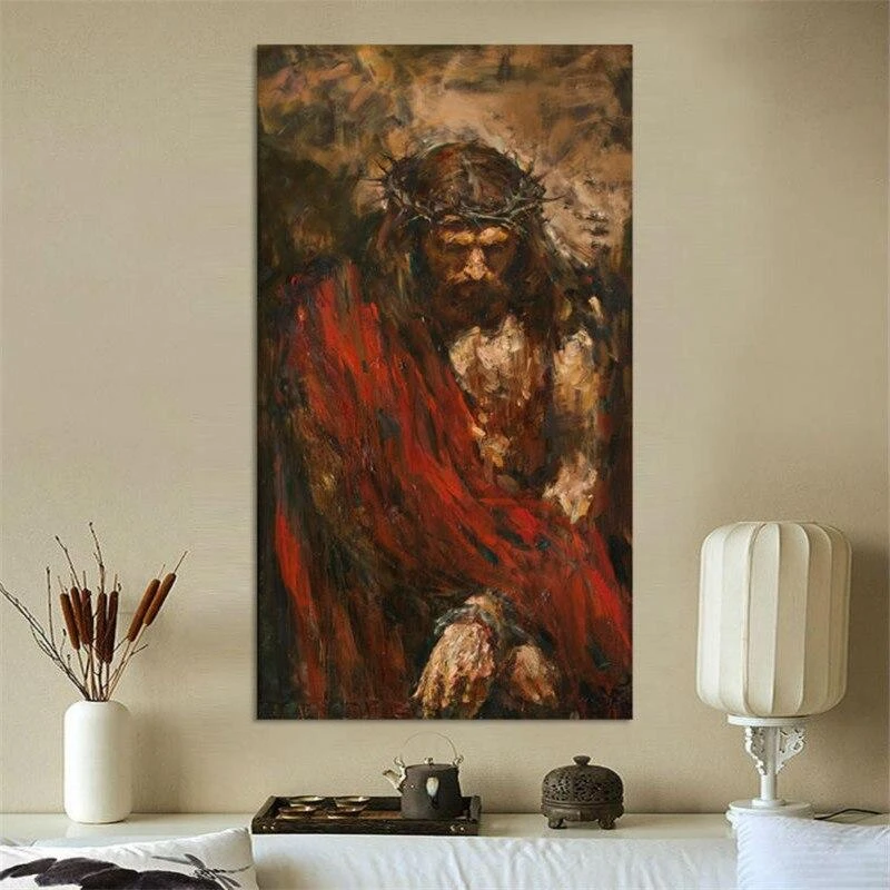 Christian Canvas Art Jesus Depiction 6 Christian Canvas Art Jesus Depiction - Image 4