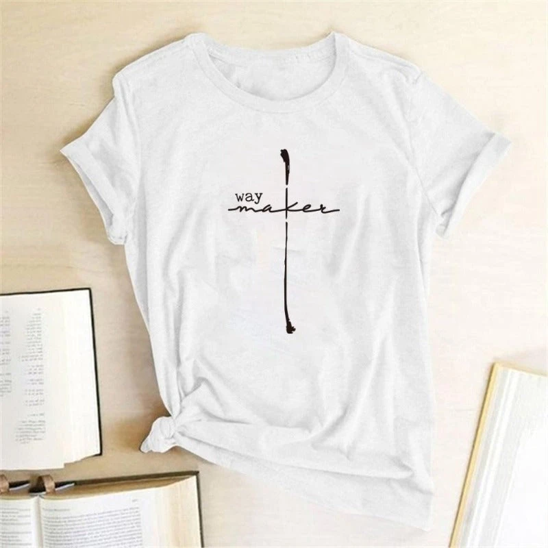 Christian T-Shirt Way Maker Cross 4 Christian T-Shirt Way Maker Cross - Image 2